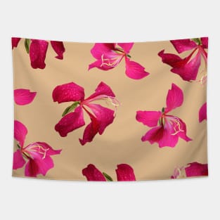 Bauhinia Flower Beige  - Summer Flower Pattern Tapestry