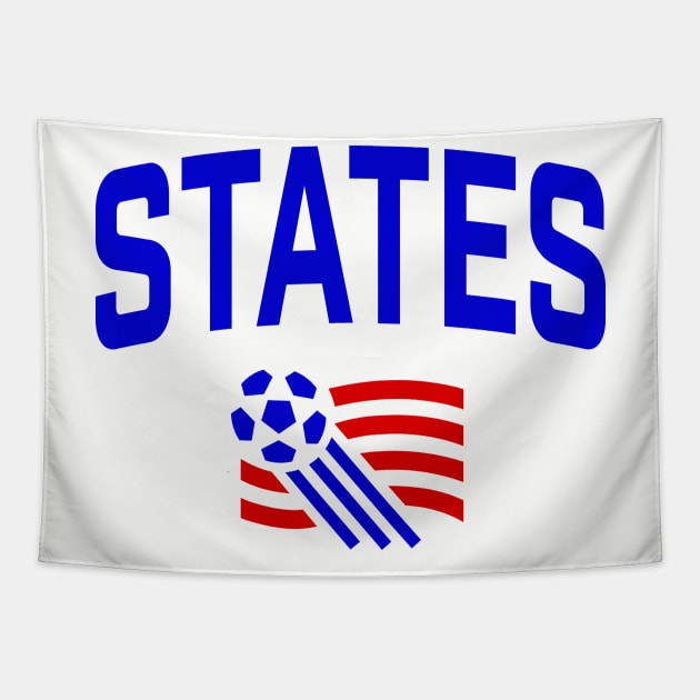 Support US Soccer with this retro design! Tapestry by MalmoDesigns