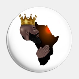 African King Melanin Black Pride Africa Gift Pin