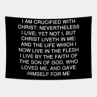 Galatians 2:20 Bible Verse KJV Text Tapestry