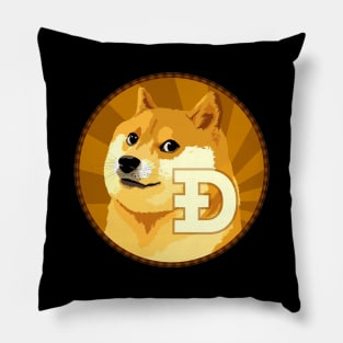 dogecoin to the moon Pillow