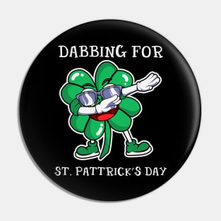 Dabbing For St. Patrick's day Pin