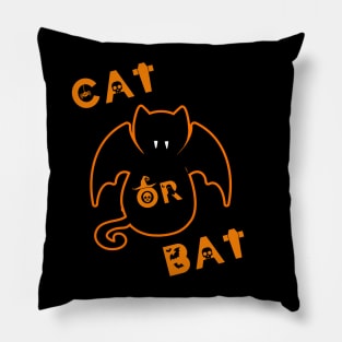 unny Gifts for Halloween Cat or Bat Pillow