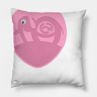 Pregnant Elephant Heart Pillow