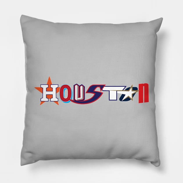 Houston All City Pillow by Gallistico