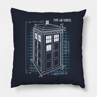 TARDIS Schematic Pillow