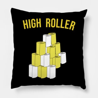 High roller (Gold and white) Pillow