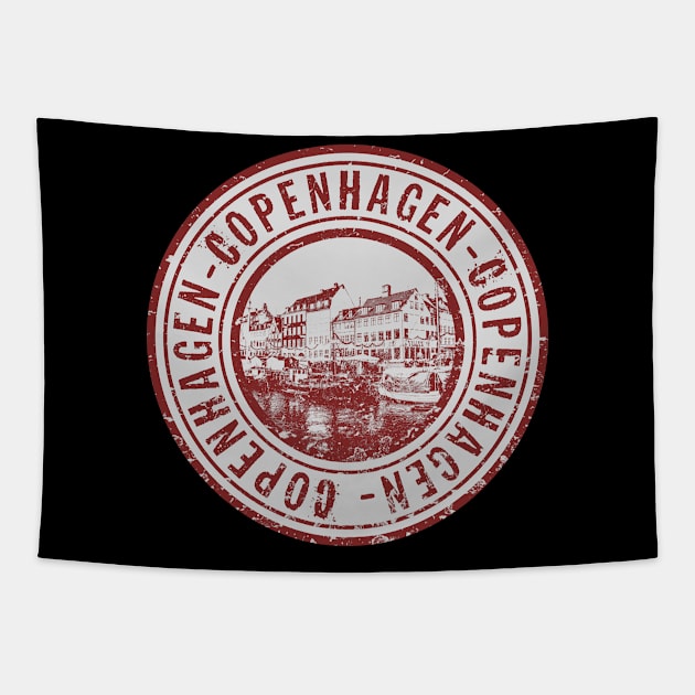 Copenhagen pride stamp Tapestry by SerenityByAlex