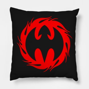 Burning Fire Dragon Design, Flaming Fire Dragon Design, Dragon On Fire Pillow