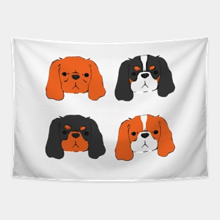 Cavalier King Charles Spaniel - Blenheim, Tri, Ruby, and Black and Tan Tapestry