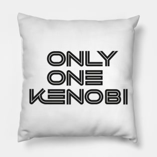 Only One Kenobi (Black) #01 Pillow