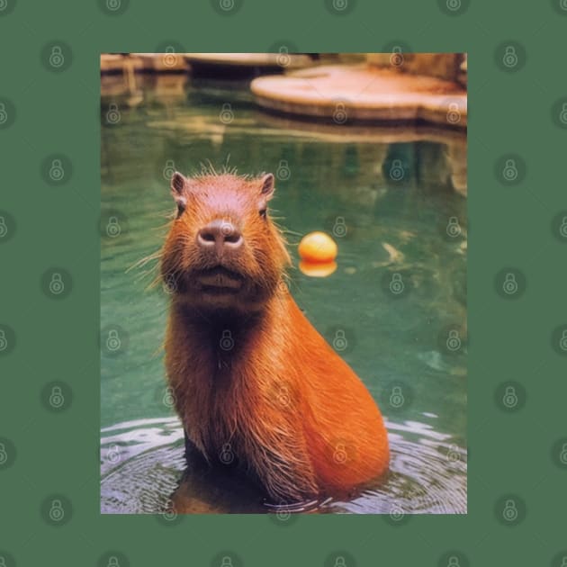 Capybara Onsen by hunnydoll