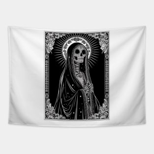 Virgen de Guadalupe Calavera Tapestry