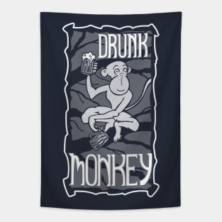 Drunk Monkey Tapestry