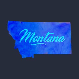 The State of Montana - Watercolor T-Shirt