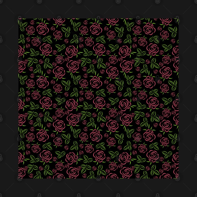 Roses pattern by Julia_Faranchuk