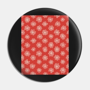 Citrus Bright organic scribbled florals Pin