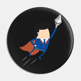 Ethereum man to the moon Pin