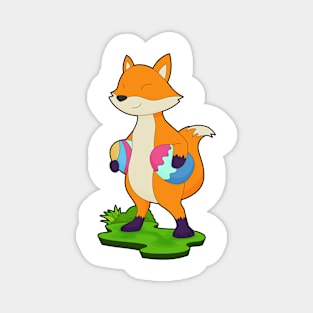 Fox Easter Easter Eggs Magnet