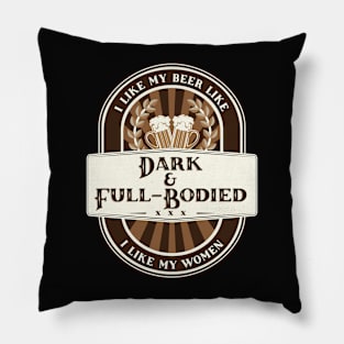 Dark & Full-Bodied Beer Pillow