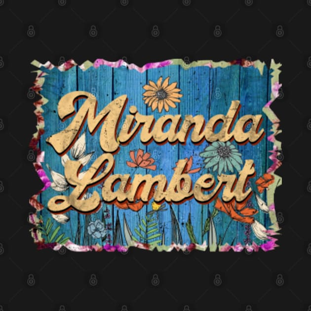 Retro Miranda Name Flowers Limited Edition Proud Classic Styles Lambert by Gianna Bautista Art