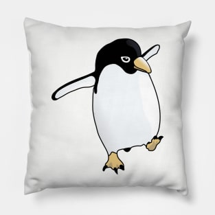 Penguin Learning to Fly Pillow