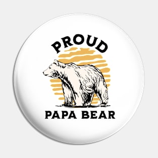 Proud Papa Bear Lover Pin