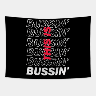 This is Bussin' - Neon Red Tapestry