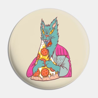 Pizza Cat Pisittu Aresti - by Miskel Design Pin