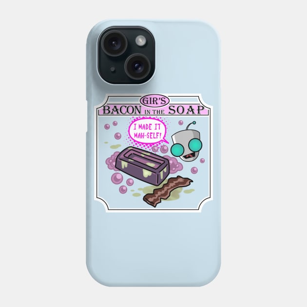 Gir's Handmade Bacon in the Soap Phone Case by JPenfieldDesigns