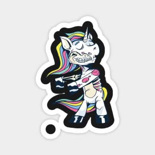 Zombie unicorn gift idea Magnet