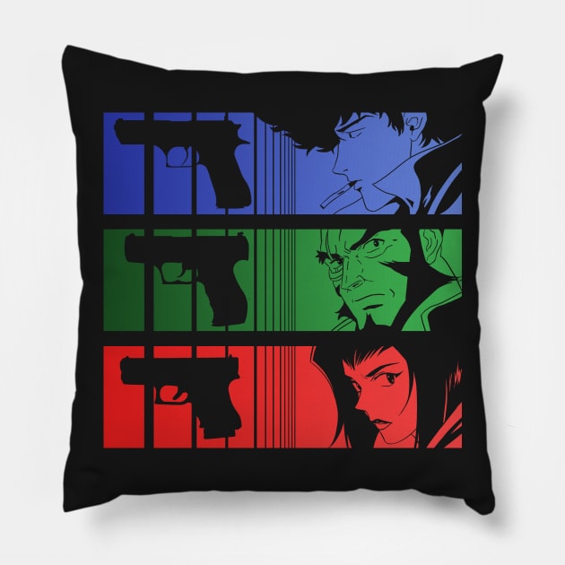 Space Cowboy Shooters Pillow by CCDesign