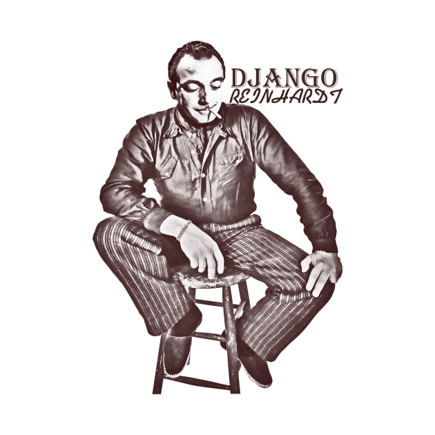 django reinhardt art visual by Papa Lauren