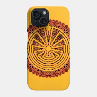 Native American Symbol - Man In The Maze - Folklore Mandala 1 Phone Case