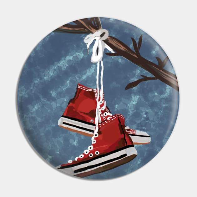 Abandoned Lost Shoes Pin by Art by Ergate