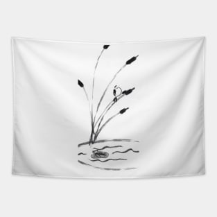 Sumi-e Pond Tapestry