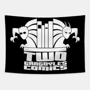 Two Gargoyles Comics Logo Tapestry