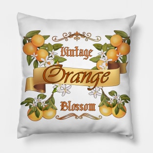 Vintage Orange blossom Pillow