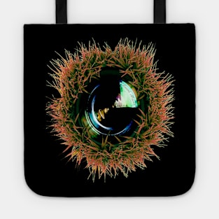 Red cactus lens Tote