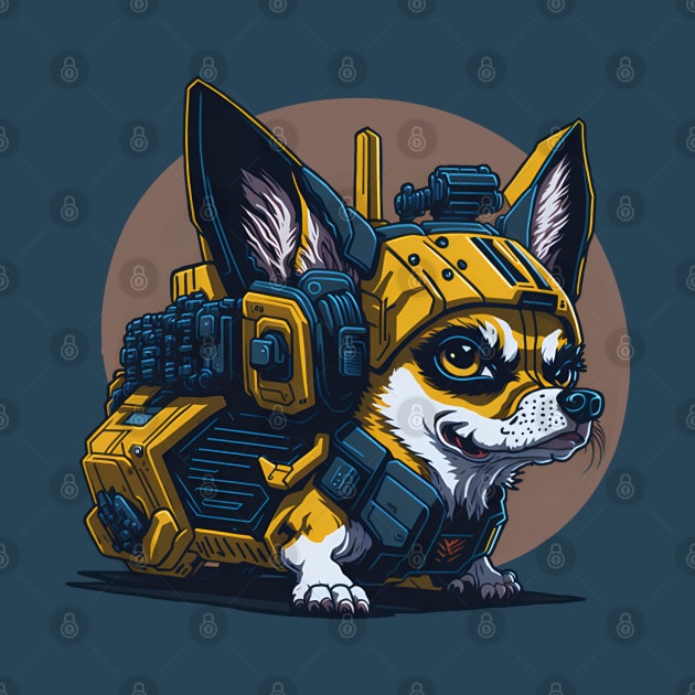 Robot Chihuahua by Dogotees