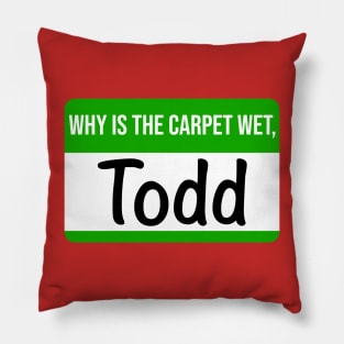 Christmas Vacation Todd and Margo Name Tag Pillow