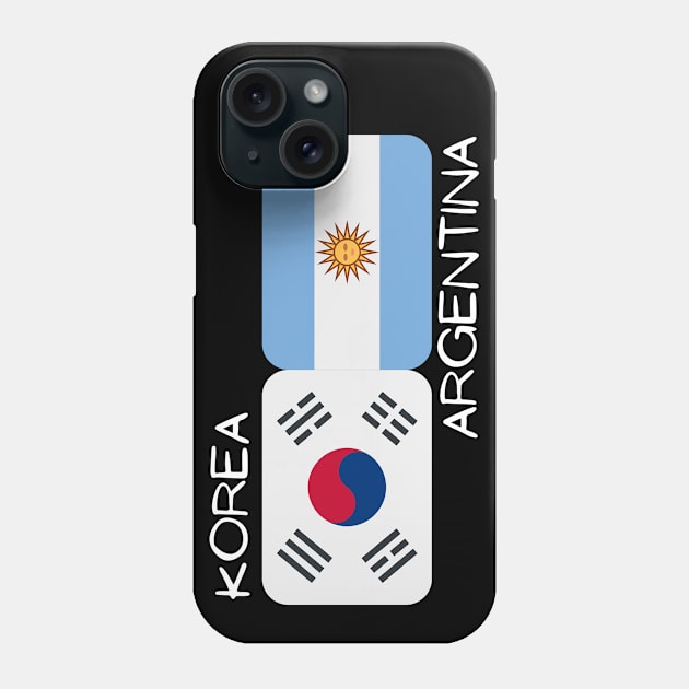 Korean Argentinian - Korea, Argentina Phone Case by The Korean Rage