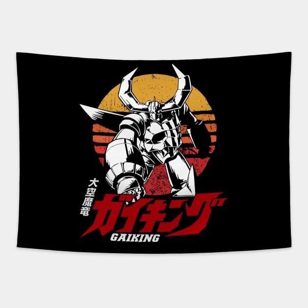 Classic Gaiking Japanese Super Robot Tapestry by TeeGo