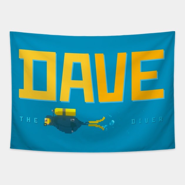 DAVE the diver Fan Art Tapestry by Buff Geeks Art