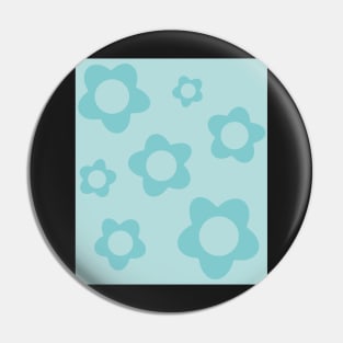 pattern flower aesthetic sky blue Pin