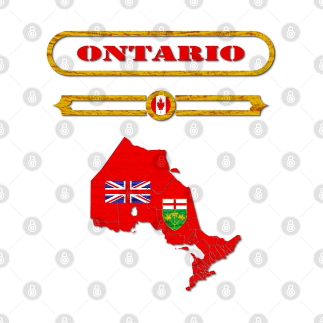 ONTARIO, CANADA, MAP OF ONTARIO. SAMER BRASIL by Samer Brasil