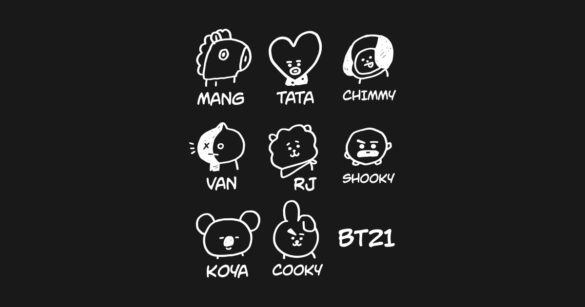 BTS BT21 GRAPHIC - Bts - T-Shirt | TeePublic