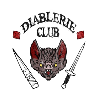 Diablerie Club - Black Text T-Shirt