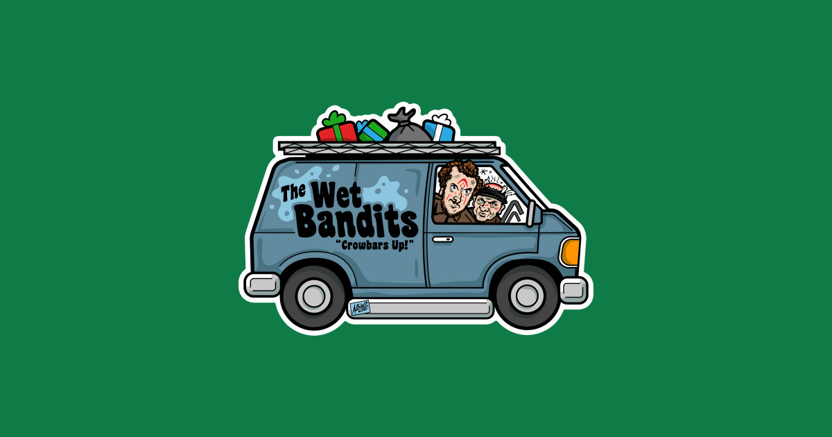 We Are The Wet Bandits - Home Alone Wet Bandits Van - T-Shirt | TeePublic