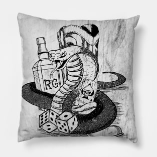 cobra country Pillow